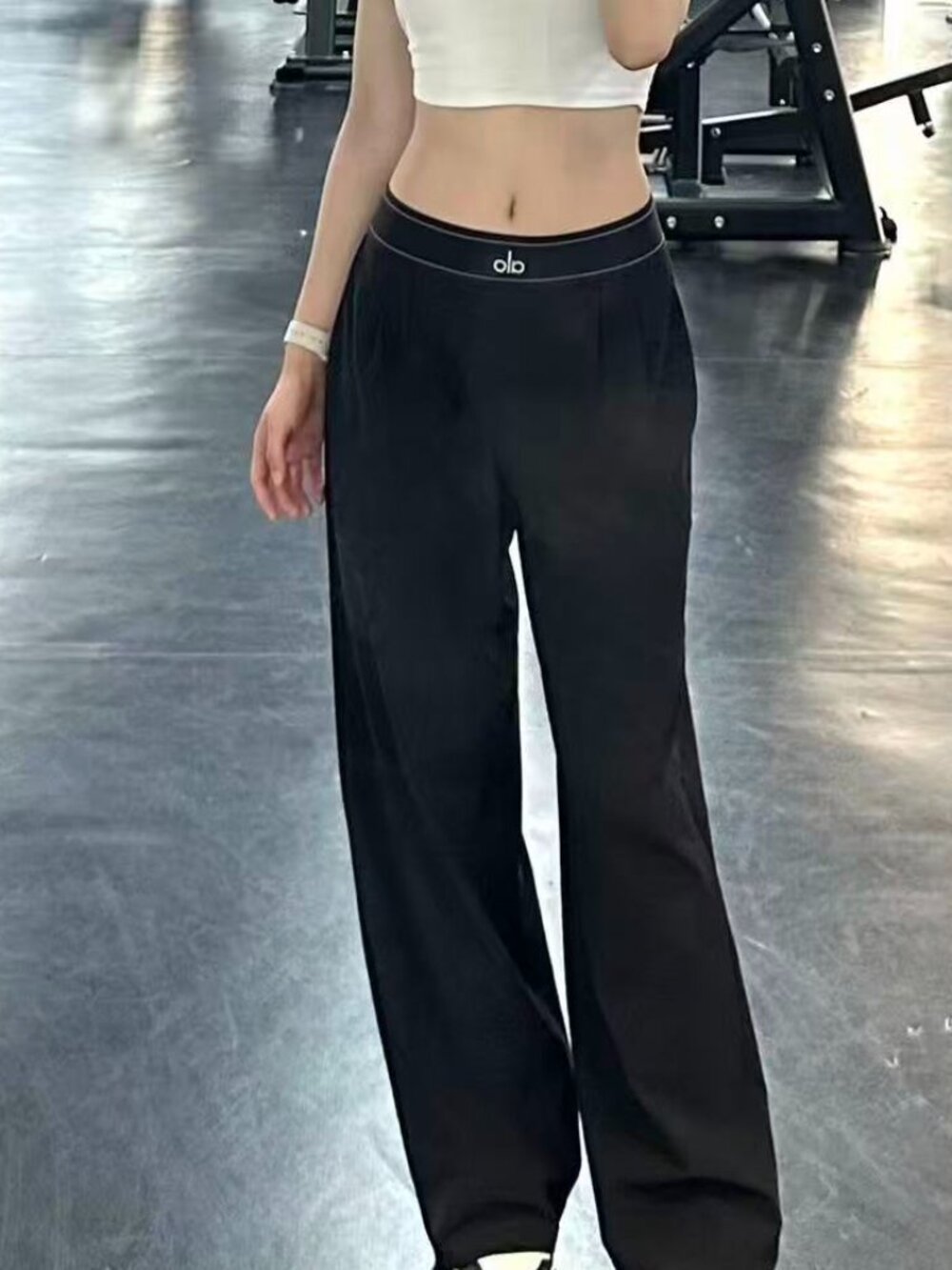 ALO Yoga 🐧Suit Up Trouser Black NWT Fresh cute girls all‑season musthave🛌